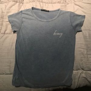 blue/grey brandy melville t-shirt